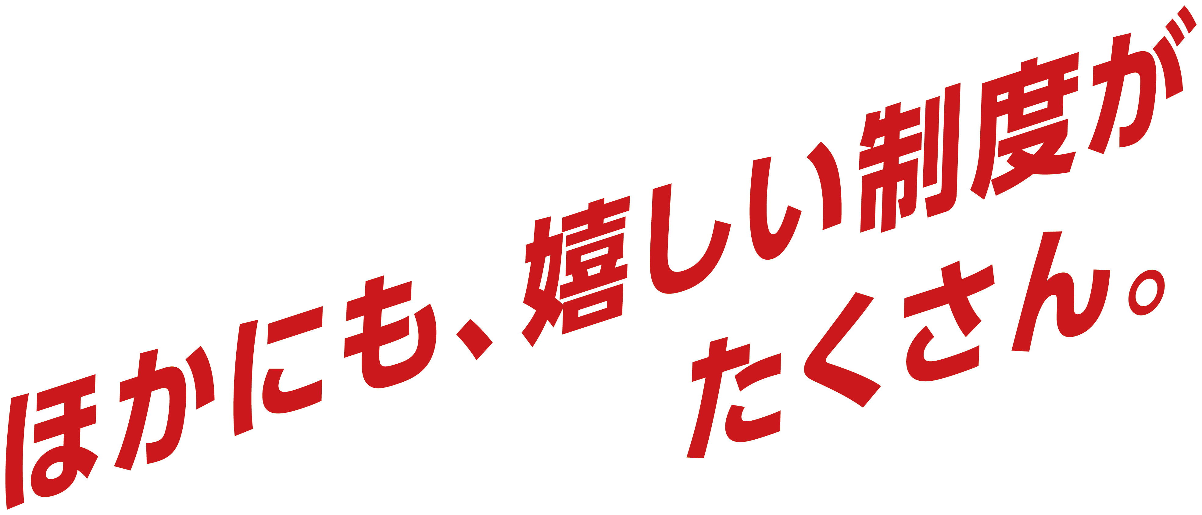 ほかにも嬉しい制度がたくさん