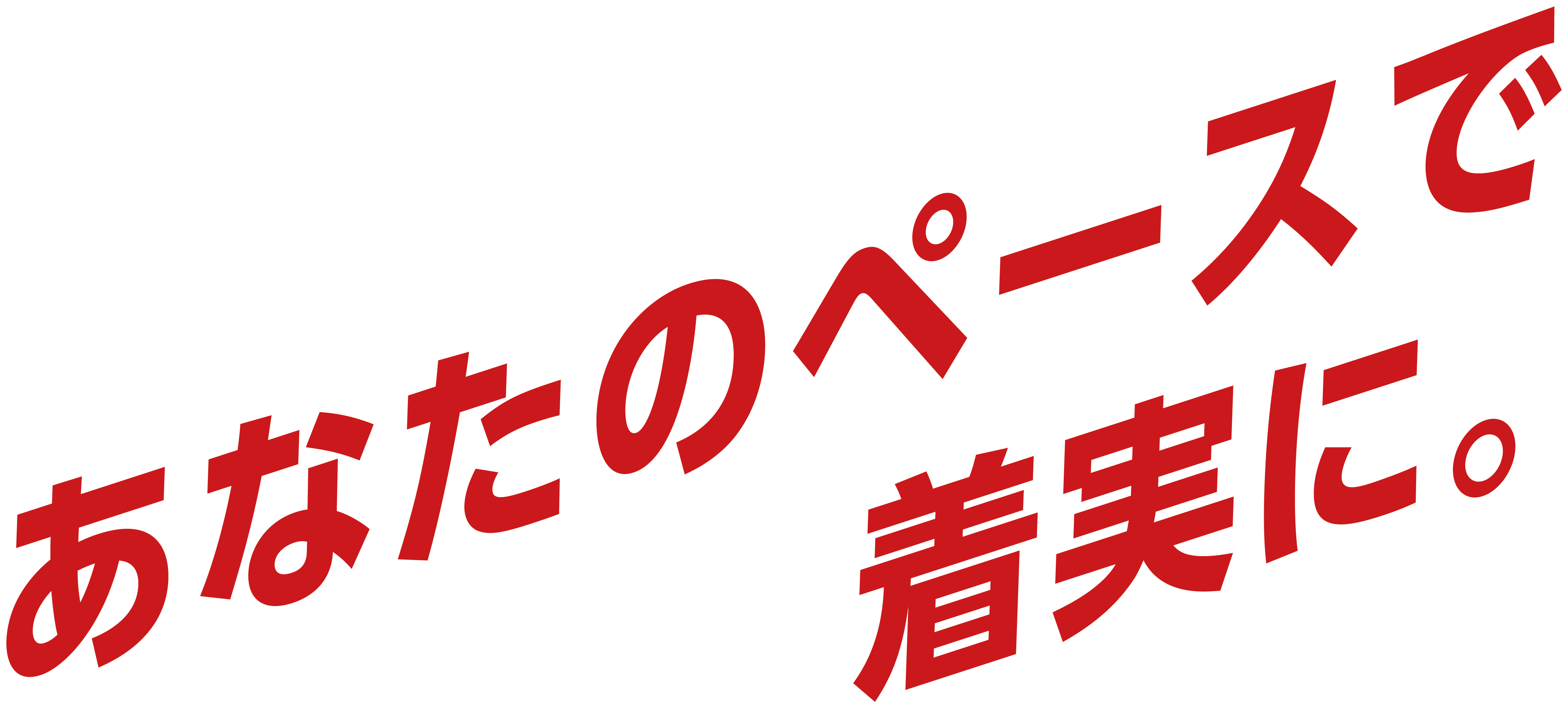 あなたのペースで着実に。