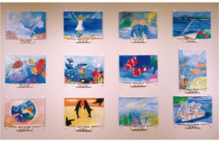 【ココウォーク】未来に残そう青い海 海上保安庁図画コンクール 作品展示