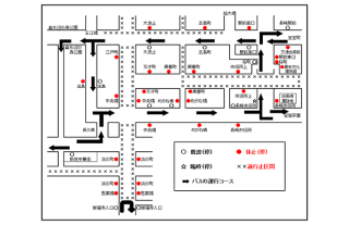 【長崎バス】精霊流しに伴う運行経路変更について