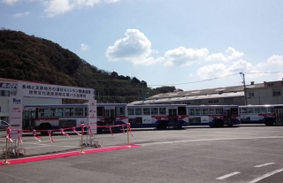 【長崎バス】世界遺産登録応援バスが出発！！